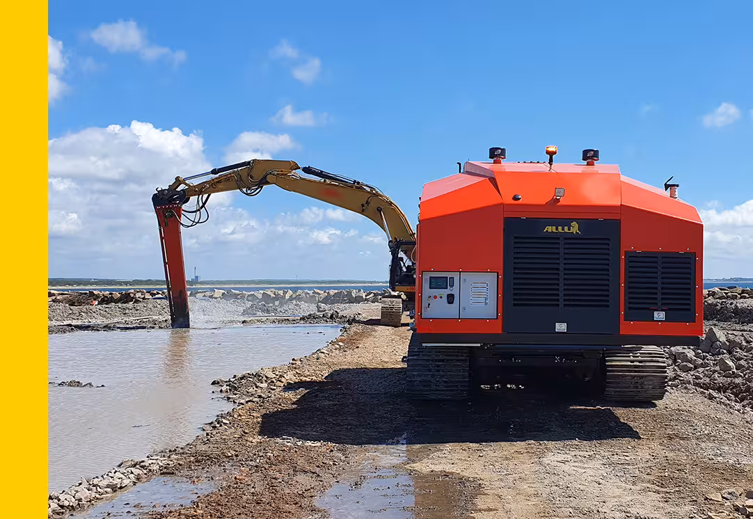 ALLU PF 7 + 7 MOBILE FEEDER FOR DEEP DRY MIXING