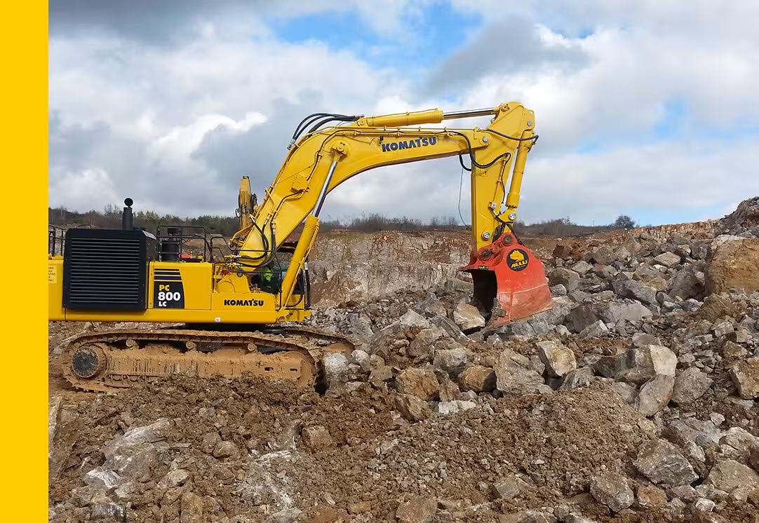 ALLU Screening M bucket for quarrying