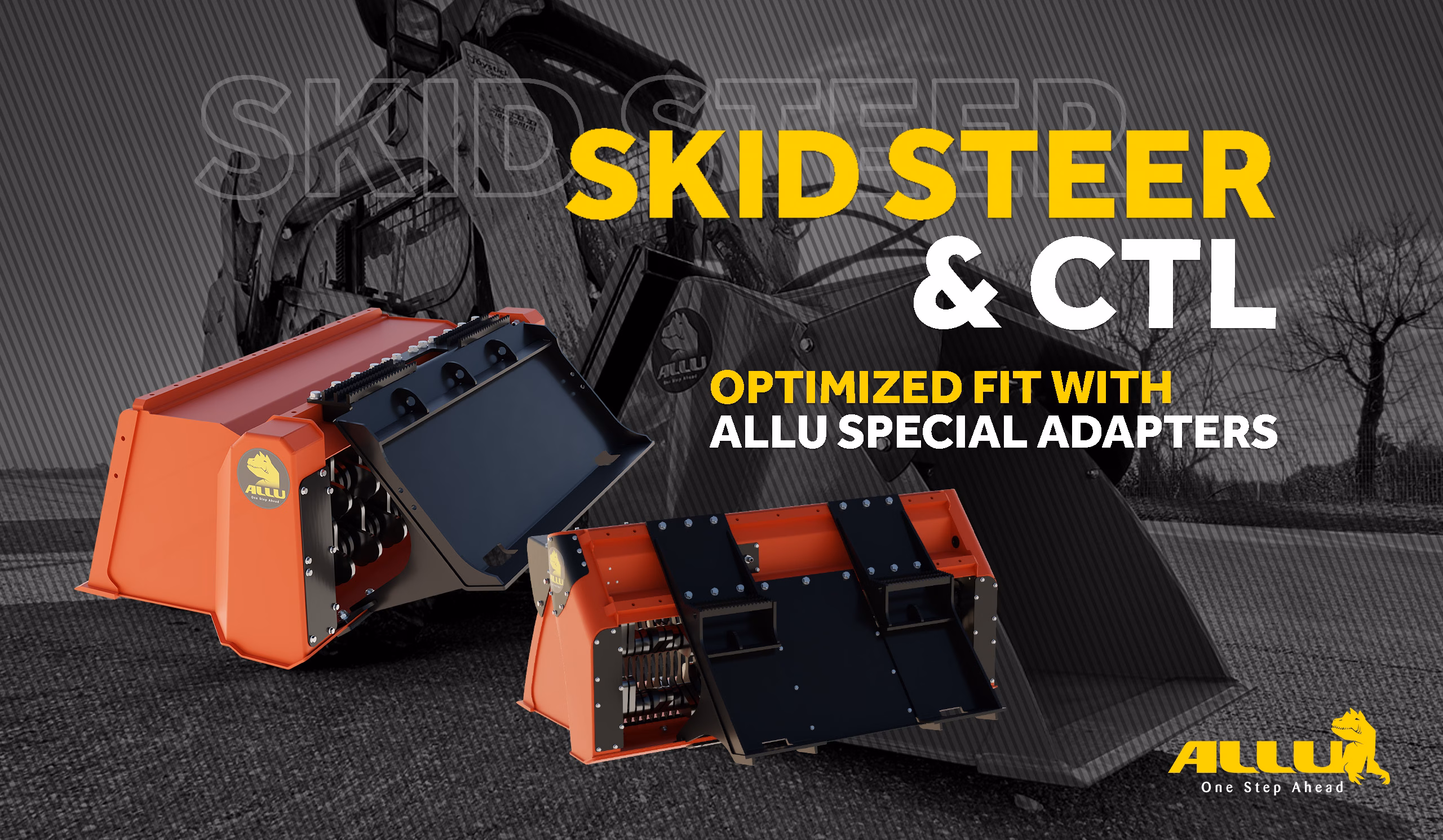 ALLU adapters for skid steers and compact loaders