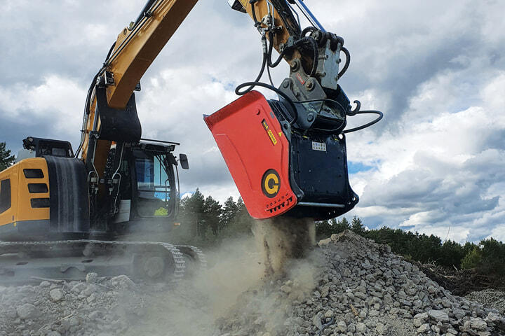 Concasseur ALLU pour la démolition et l'excavation