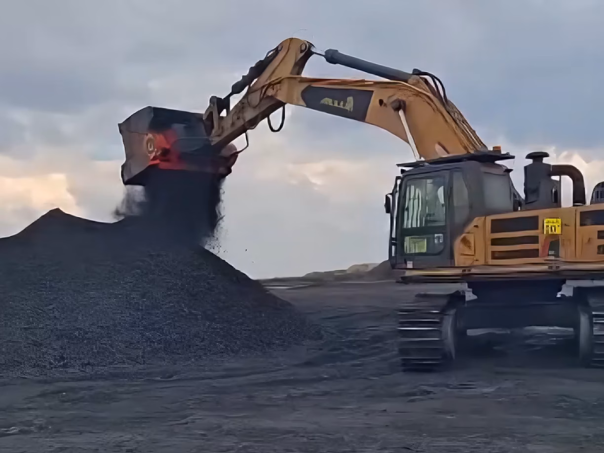 ALLU Coal Bucket processing coal